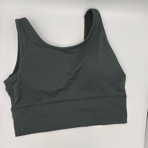 Sports Bra Women's Large  Olive Green Padded Wide Strap